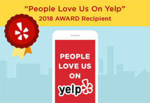 people love us on yelp 2018 award